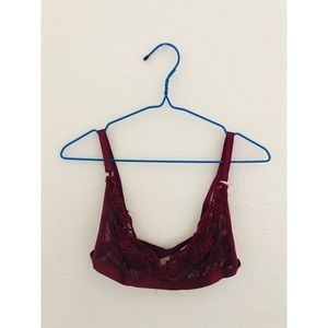 Urban Outfitters Floral Lace/Mesh Bralette